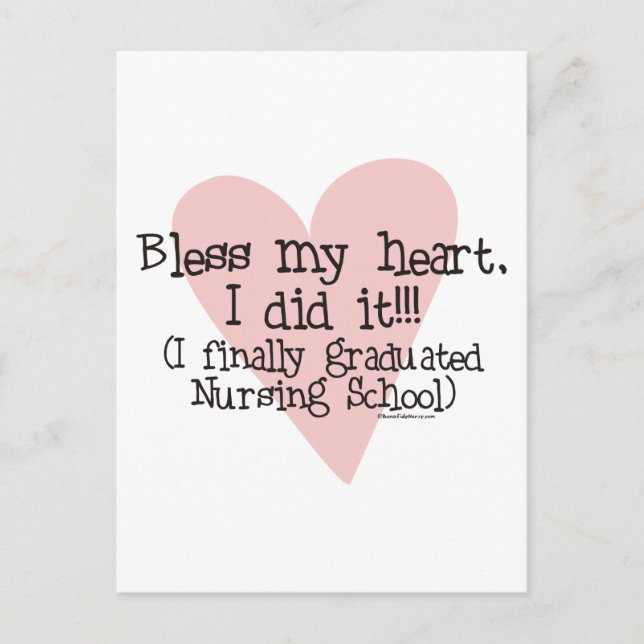 Bless my Heart - jag gjorde det! Vykort (Framsida)