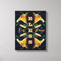 Bless our Home Lily Flower Abstrakt