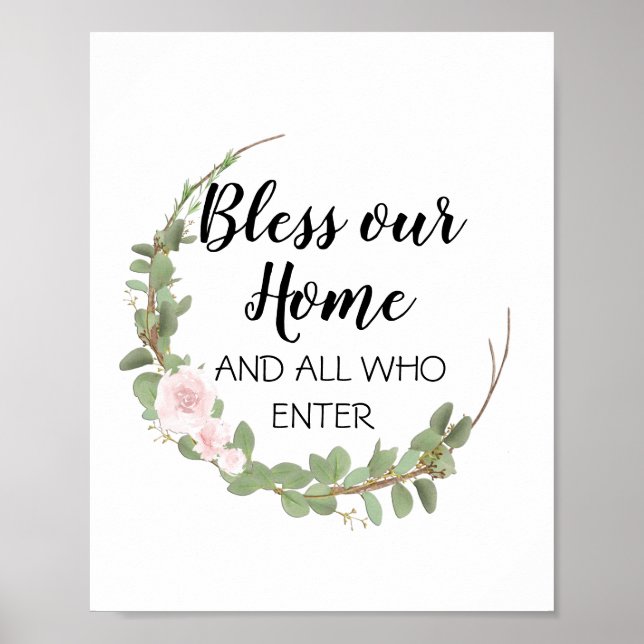 Bless our home poster (Framsidan)