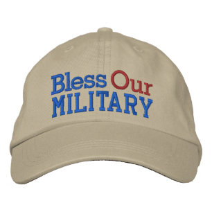 Bless our Military Cap by SRF Broderad Keps