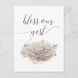 Bless our Nest - Rustic, Boho Chic Design Vykort