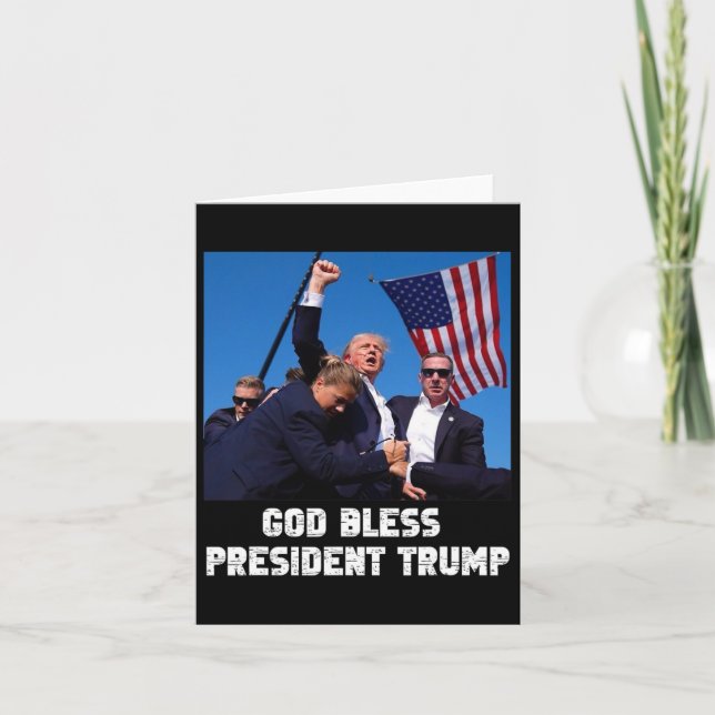 Bless President Trump1 Kort (Framsida)