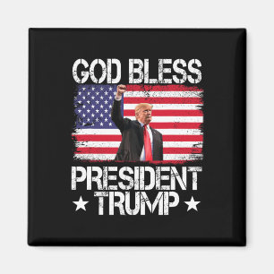 Bless President Trump 2024 Support Trump Val Magnet