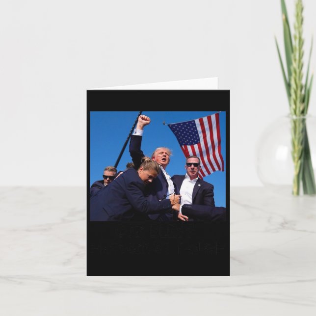 Bless President Trump Kort (Framsida)