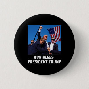 Bless President Trump Trump 2024 Omröstning Knapp