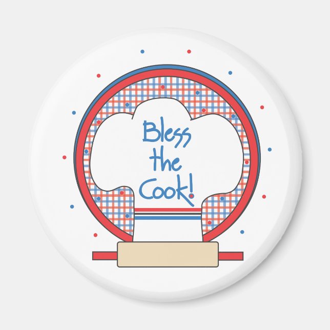 Bless the Cook! Köksmagnet Magnet (Framsidan)