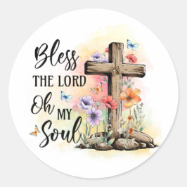 Bless the Lord-klistermärken med kor, Christian-gå Runt Klistermärke
