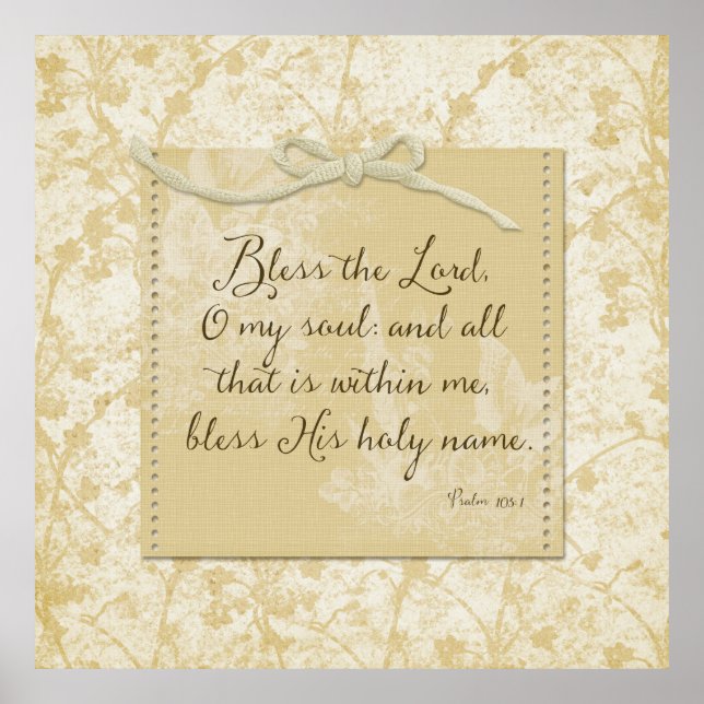 Bless the Lord O My Soul Poster (Framsidan)