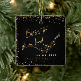 Bless the Lord Psalm Scripture Quote Julgransprydnad Keramik