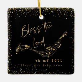 Bless the Lord Psalm Scripture Quote Julgransprydnad Keramik