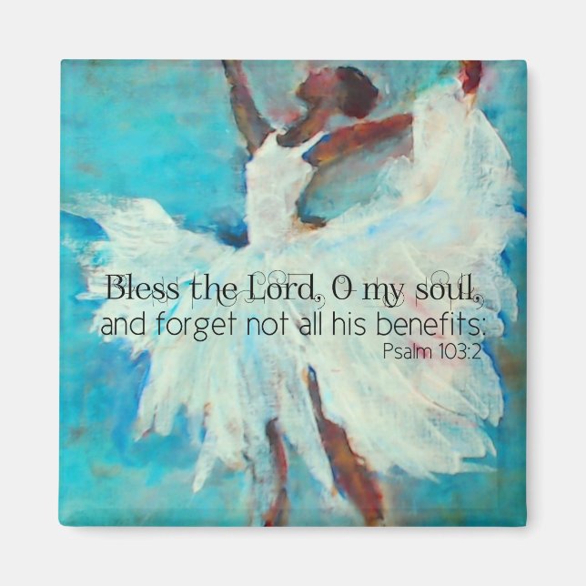 Bless the Lord Scripture Magnet (Framsidan)