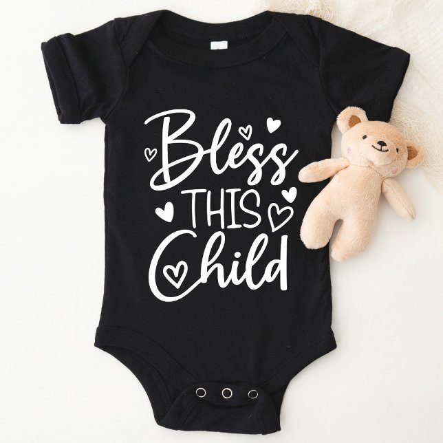 Bless this Child Baptism Religiösa Baby Kid Shirt T Shirt (Skapare uppladdad)