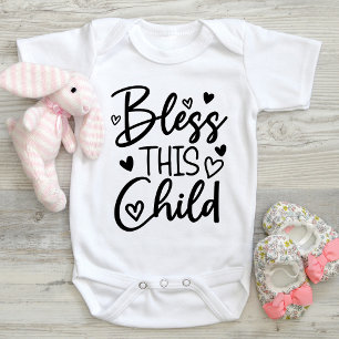 Bless this Child Christian Baby Bodydräkt Kid Shir T Shirt