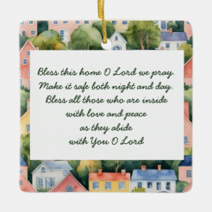 Bless this Home Grattiss on New Home Home Julgransprydnad Keramik