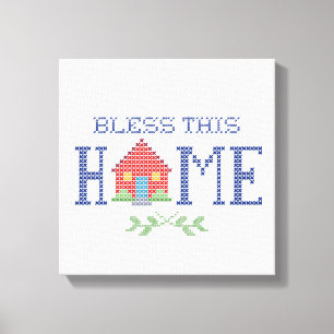 Bless this Home-Kanvastrycket Canvastryck