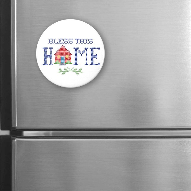 Bless this Home Magnet (Add a touch of warmth to your fridge or any magnetic surface with our "Bless This Home" magnet.)