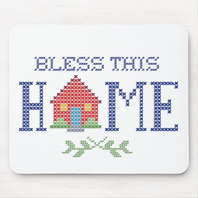 Bless this Home Mouse Pad Musmatta (Framsidan)