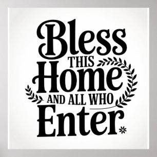 Bless this home och alla som kommer in poster