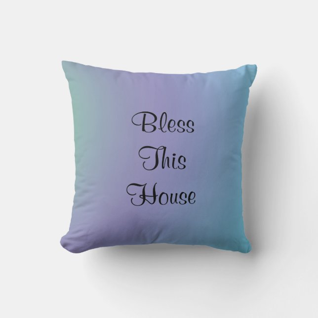 Bless this House, Peace, Violet Blue Square Kudde (Framsida)
