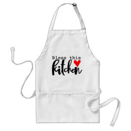Bless this Kitchen Kärlek Heart Chef's Gift Förkläde