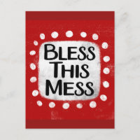 Bless This Mess vykort