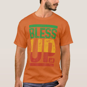 Bless Up Reggae Musik Rastafari Lejonet av Juda Ra T Shirt
