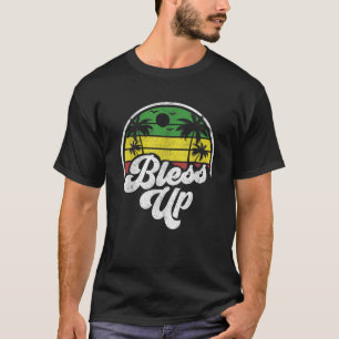 Bless Up Vintage Jamaica Reggae Jamaican Vacation T Shirt
