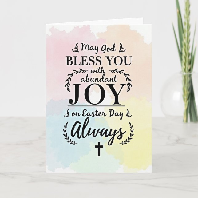 Bless You Joyful Wishes Card Kort (Framsida)
