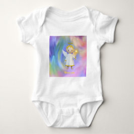 "Bless You" regnbågsvitt baby bodykostym T Shirt