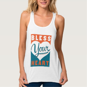 Bless your Heart Linne Med Racerback