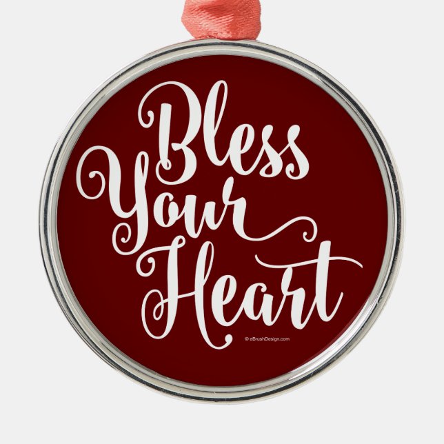 Bless your Heart Metall Ornament (Framsidan)