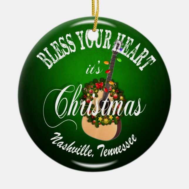 Bless Your Heart Nashville jul Ornament (Framsidan)