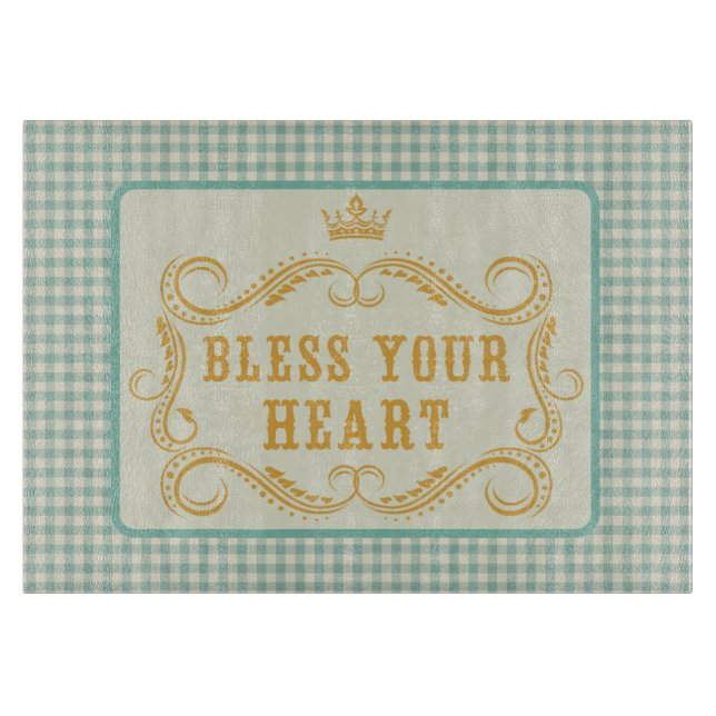 Bless Your Heart Southern Quote Gingham (Framsidan)