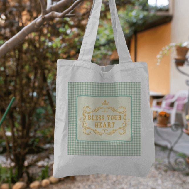 Bless Your Heart Southern Quote Tygkasse (The perfect lil' tote bag for all the Southern girls!)