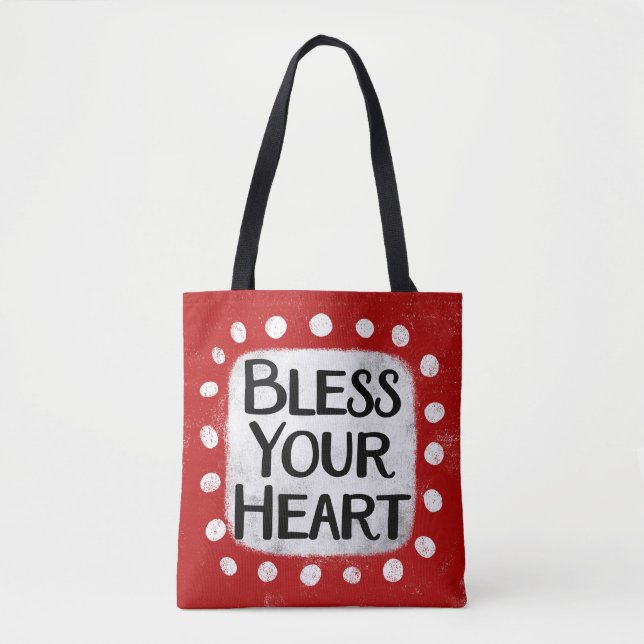 Bless your Heart Togo Bag Tygkasse (Framsida)