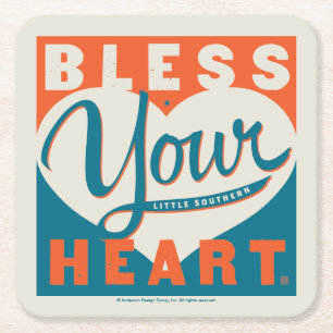 Bless your Heart Underlägg Papper Kvadrat