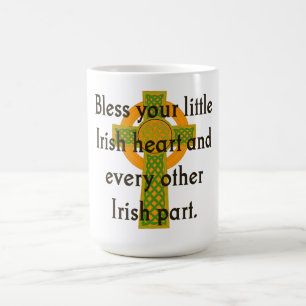 Bless Your Little Irish Heart - Irish Quote Kaffemugg