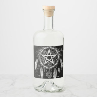 Bless your moonwater - Glass vin flaska Spritflaskor Etikett