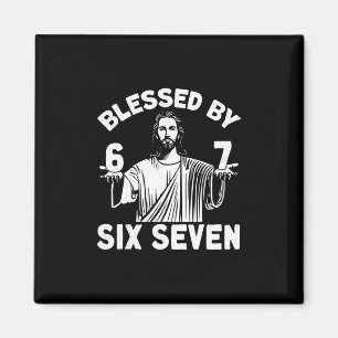 Blessad 6 Nummer 67 Sex Sju Meme Magnet