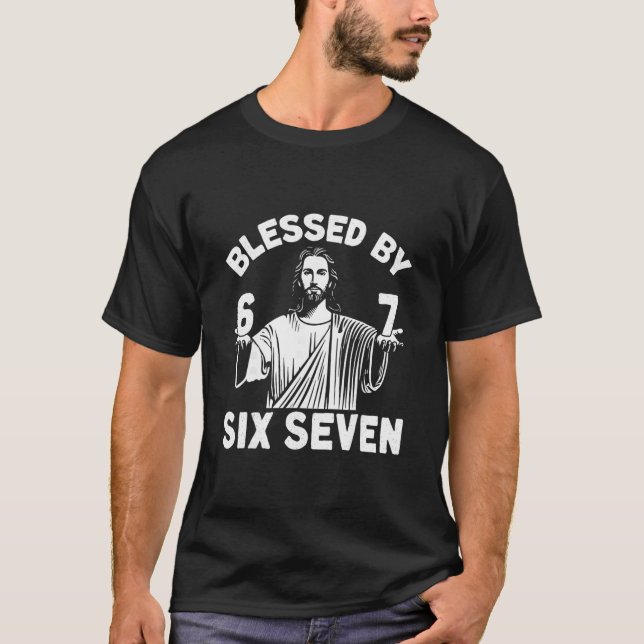 Blessad 6 Nummer 67 Sex Sju Meme  T Shirt (Framsida)