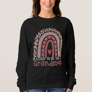 Blessad att kallas farmor regnbåge leopardmoth t shirt