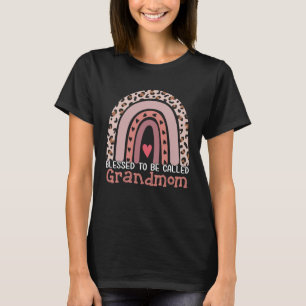 Blessad att kallas farmor regnbåge leopardmoth t shirt