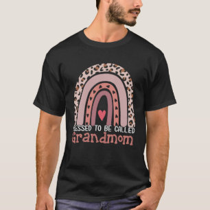 Blessad att kallas farmor regnbåge leopardmoth t shirt