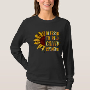 Blessad att kallas mormor söt solros mamma t shirt