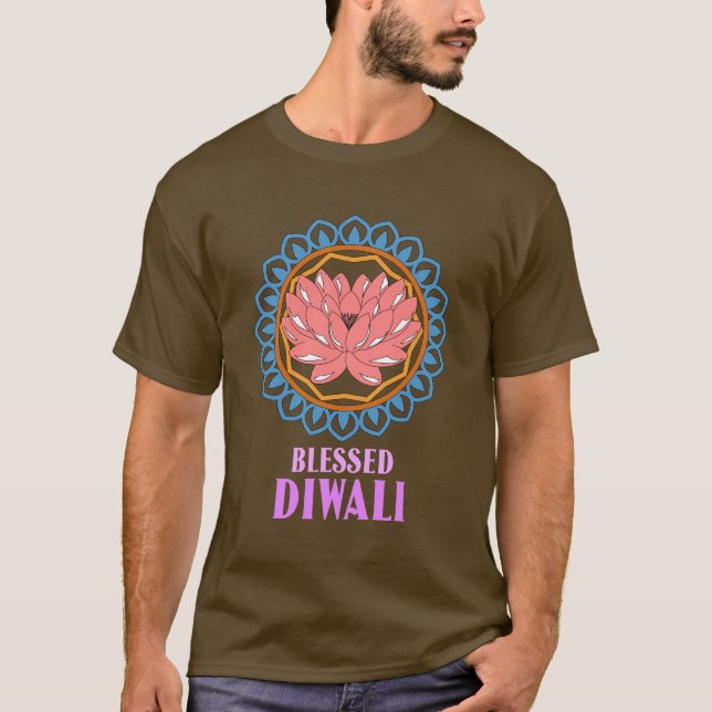 Blessad diwali t shirt (Framsida)