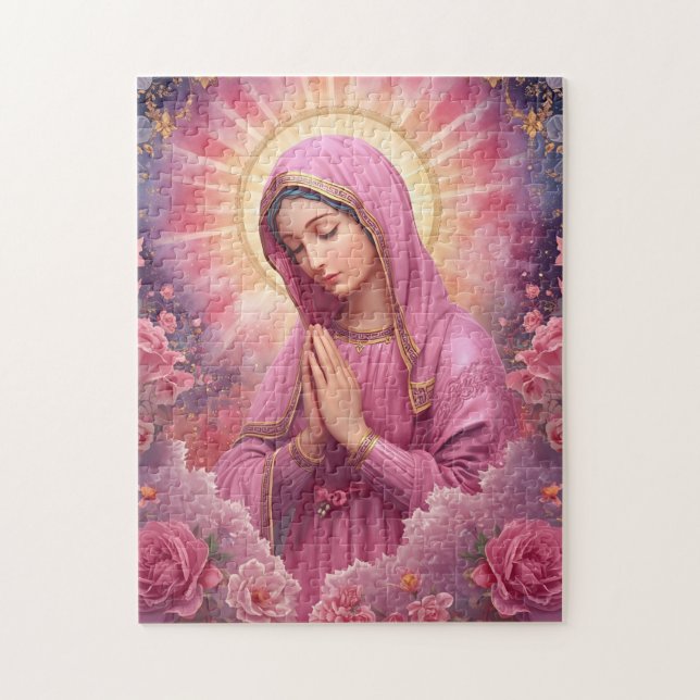 Blessade jungfru Maria-bild Pussel (Vertikal)