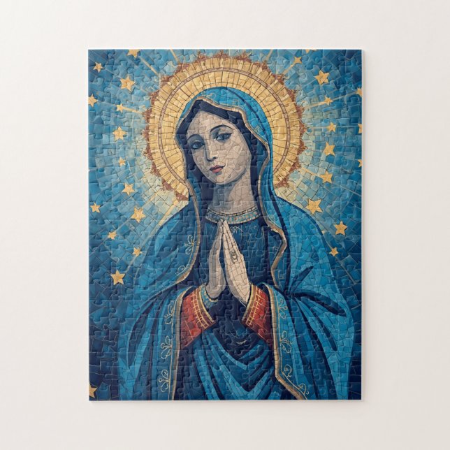 Blessade jungfru Maria-bild Pussel (Vertikal)