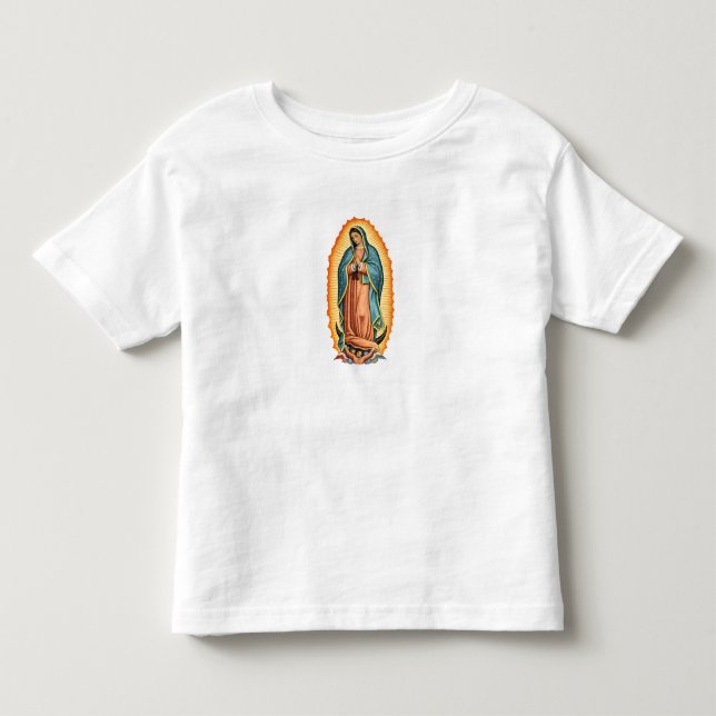 Blessade jungfrun av Guadalupe T-shirt för småbarn (Framsida)