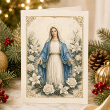 Blessade mor Maria katolsk blomster