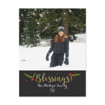 Blessar Black Guld och Red jul Helgdag Foto